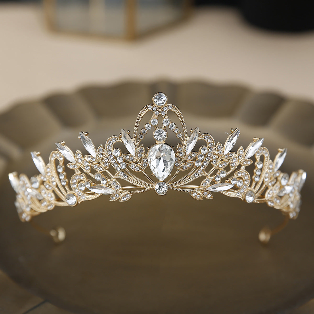 Bridal Crown Headwear Factory Wholesale Hot Selling Wedding Accessories Rhinestone Crown