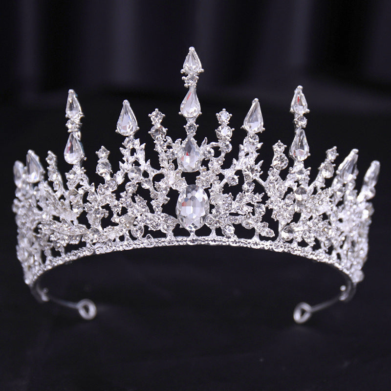 Bridal Wedding Dress White Wedding Dress Crown Baroque Hair Accessories Aliexpress Ladies Adult Crown Tiara Silver White