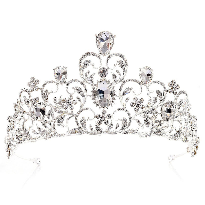Baroque bridal crown bridal wedding alloy headdress European and American gold luxury headband Crown wedding accessories
