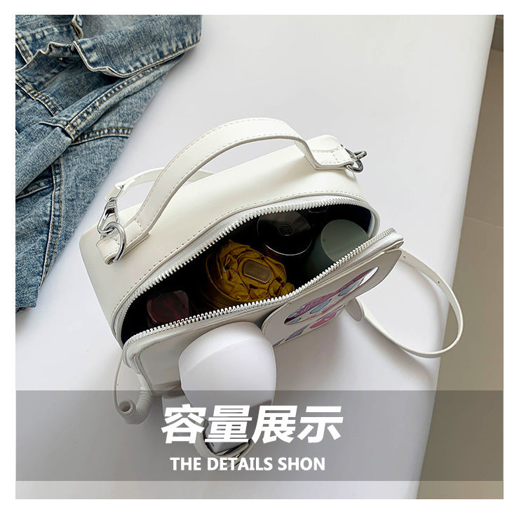 Foreign Trade Niche Design Bags Women's Bag 2024Ins Style Creative Crossbody Small Square Bag Outing Personalized Shoulder Bag