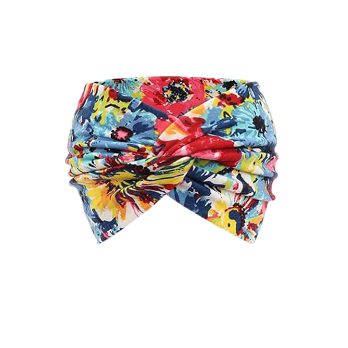 Bohemian Yoga Sports Headband Women's Elastic Non-Slip Wide Headband Exercise Running Sweat-Absorbent Women's European and American Headband