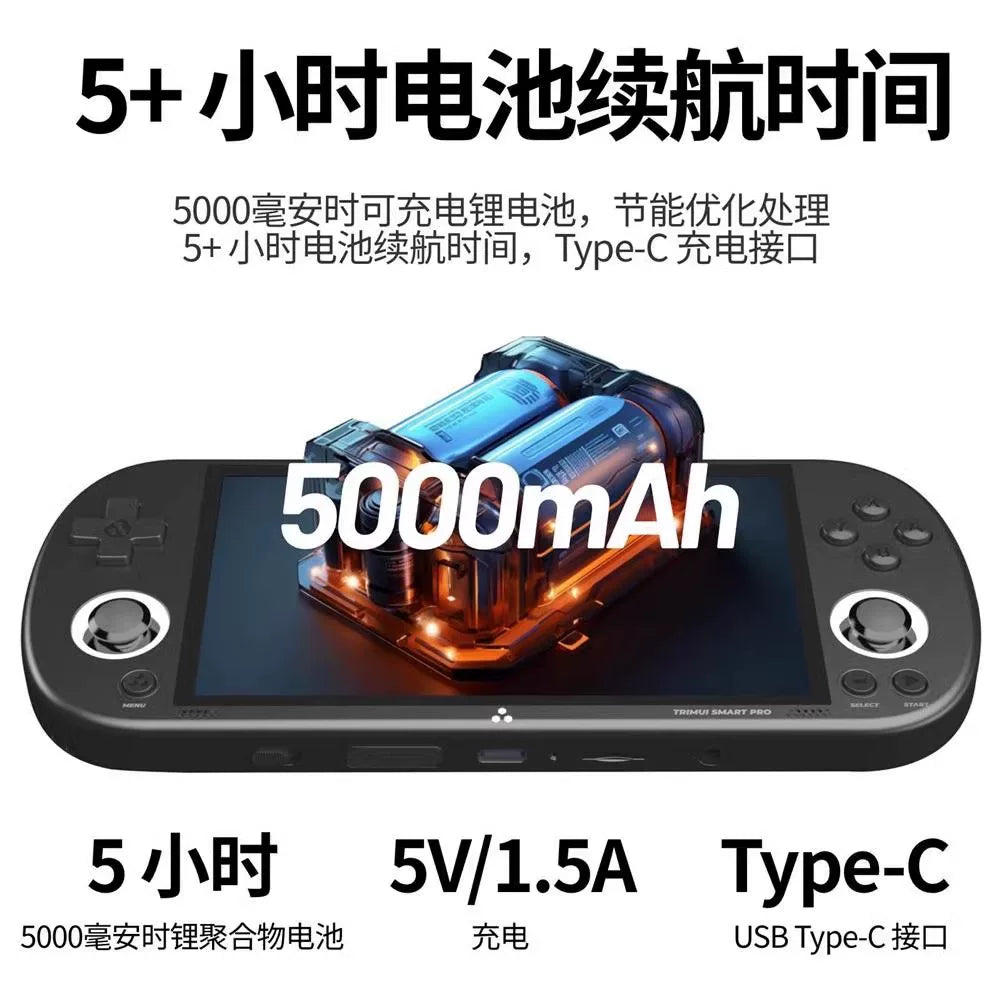 Cross-Border Trimui Smart Pro Handheld Game Console Retro High-Definition Arcade 4.96inch Large-Screen Open-Source Handheld Console