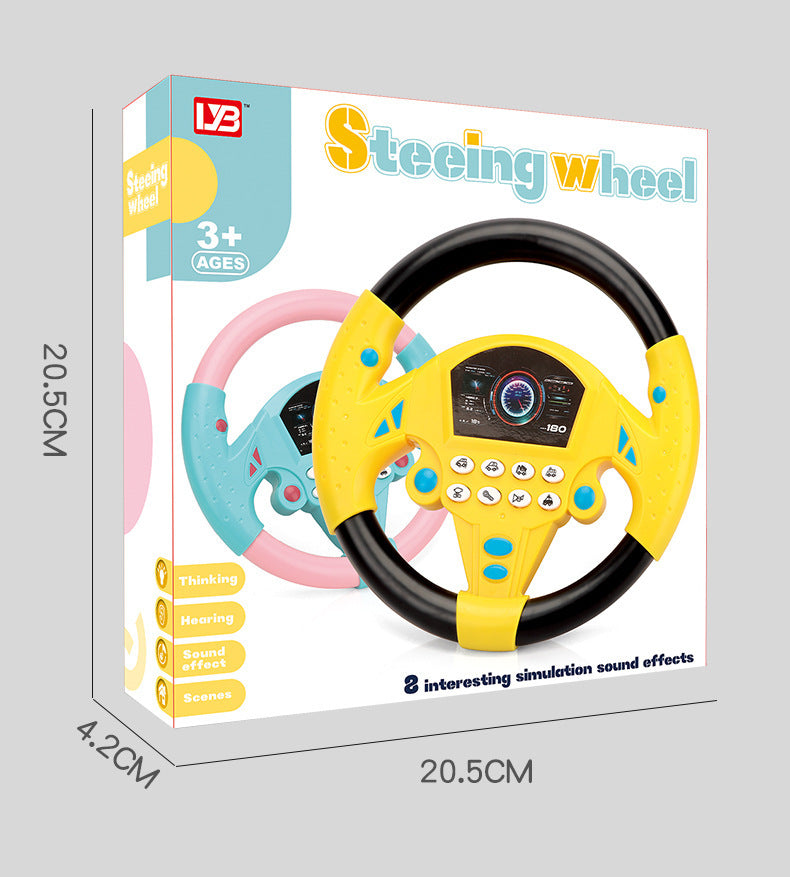 The co-pilot steering wheel simulator simulates the 360-degree rotation of the car and simulates the driving of the car.