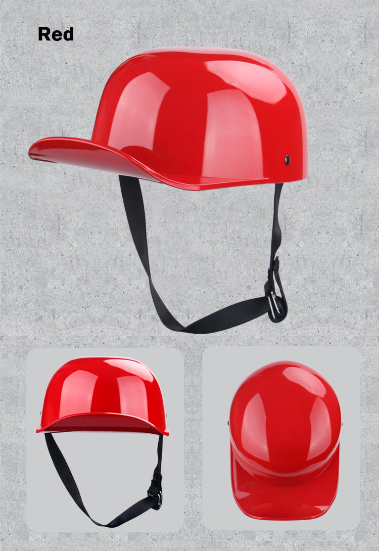 Source Factory Electric Vehicle Helmet Men's Motorcycle Helmet Summer Women's Electric Scooter Safety Helmet Riding Baseball Cap