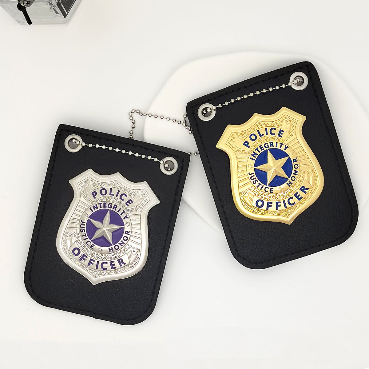 Amazon Kids Toy Police Micro Accessories Halloween Police Cosplay Accessories Badge Metal Police Badge