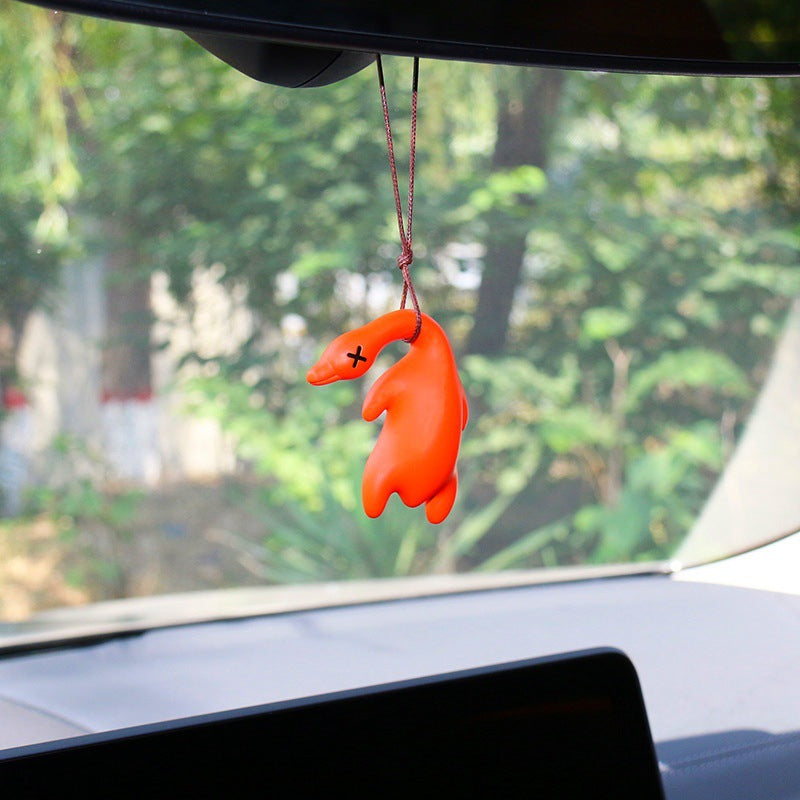 Shake the sound explosion key chain mobile phone pendant car pendant ultraviolet color roast duck temperature pendant wholesale