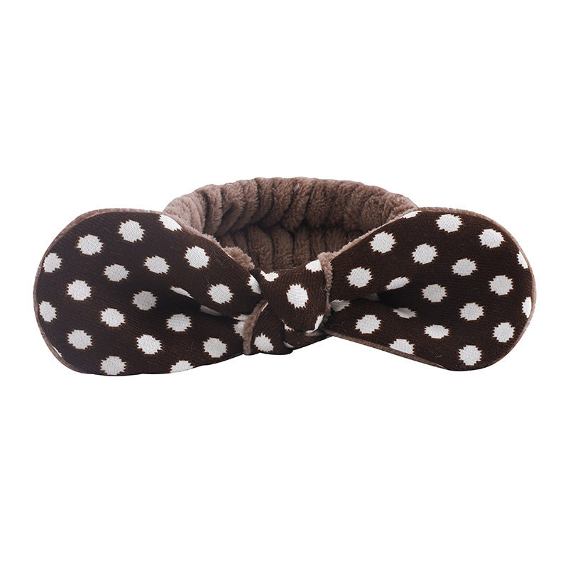 Amazon Plush Headband Wristband Set Face Washing Absorbent Headband Cartoon Cute Waterproof Hairband Wholesale