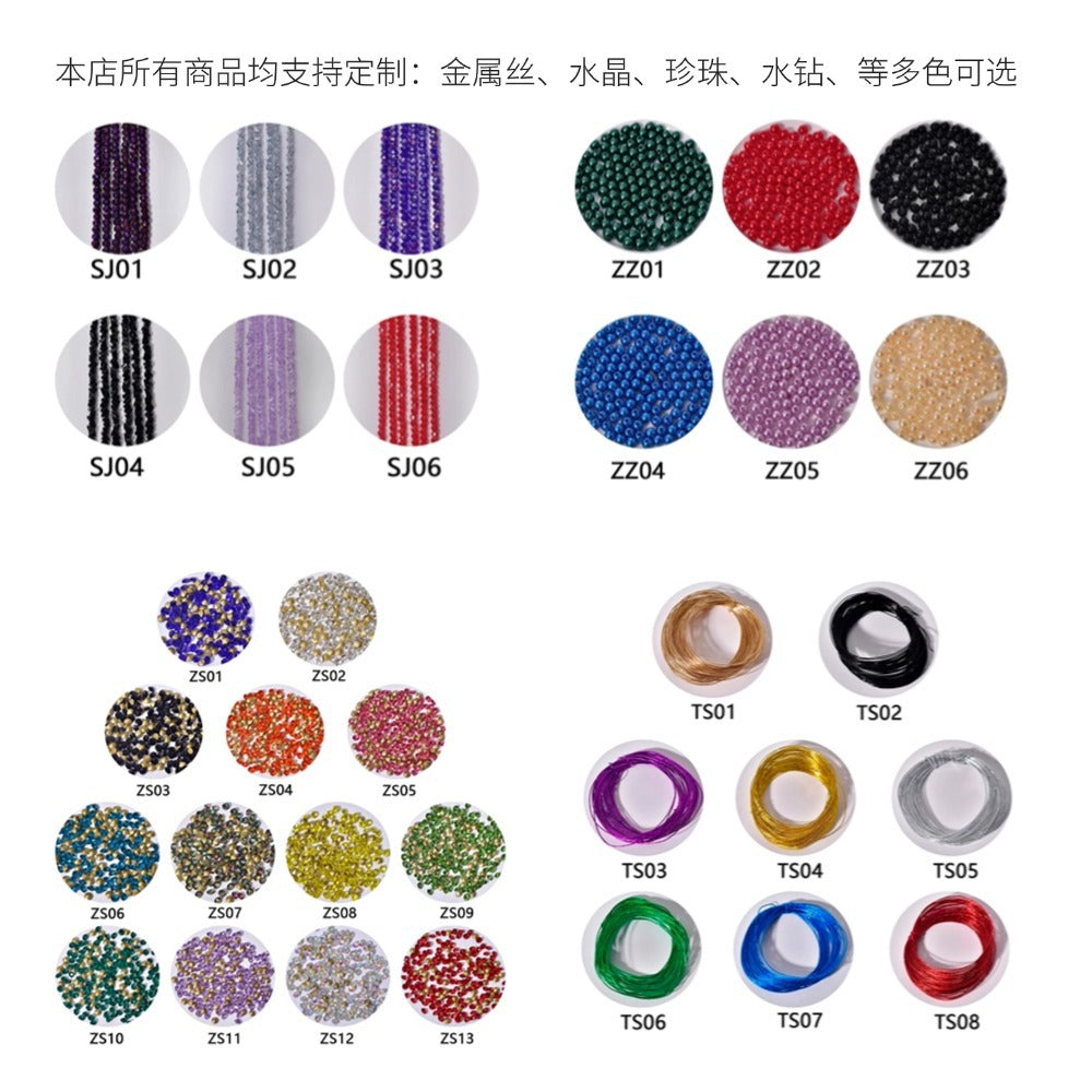 Youlapan Cross-Border European and American Simple Hairband with Rhinestones and Water Drop Design, Forehead Hair Chain, Symmetrical Hair Accessory Hp465