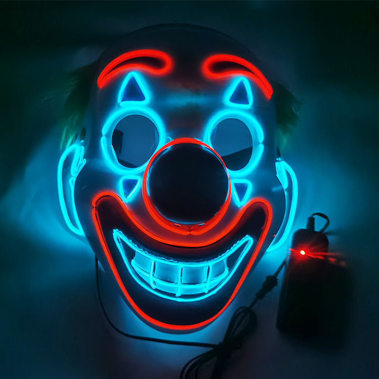 Step into the e-commerce Halloween black V word vendetta luminous mask handmade in stock wholesale ghost step dance cold light mask