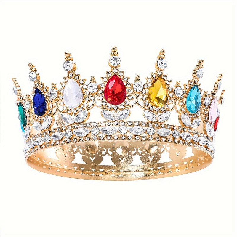 【Small Batch Customization】Cross-Border Halloween Crown Headpiece Wedding Crown Accessories Birthday Hair Crown Hair Accessories Updo