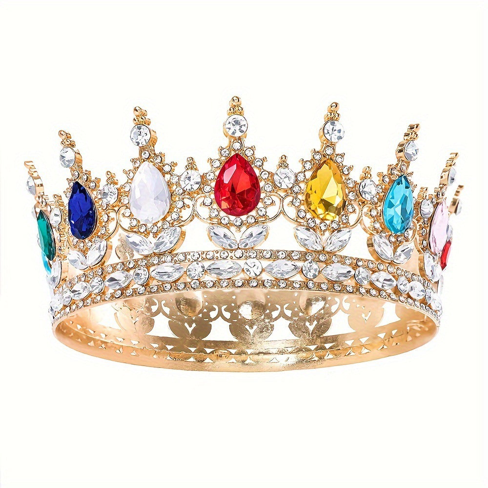 【Small Batch Customization】Cross-Border Halloween Crown Headpiece Wedding Crown Accessories Birthday Hair Crown Hair Accessories Updo