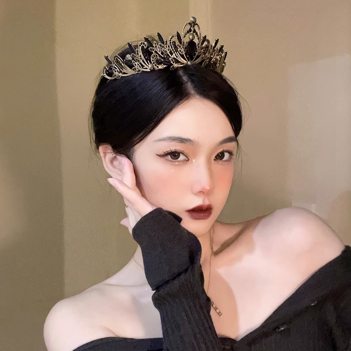 Fairy Crown Headwear Female Birthday Princess Eighteen Year Old Adult Crown Cyber Celebrity Bride Wedding Dress Halloween Crown
