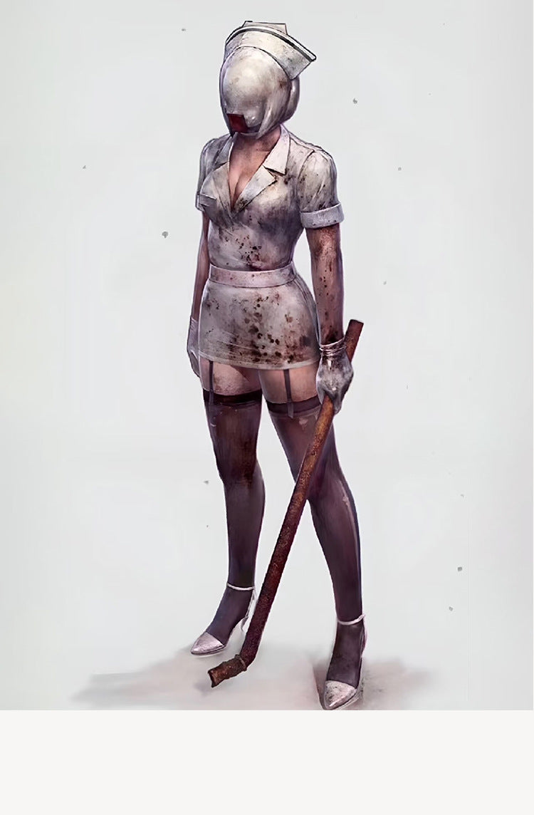 Silent Hill 2RE Female Nurse Cos Clothing Silent Hill Re-plate Horror Zombie Nurse Secondary cosplay Clothing