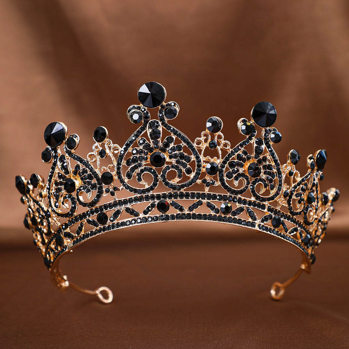 Foreign Trade Hot Rhinestone Crown Headwear European Bride Alloy Crown Hair Accessories Baroque Dress Makeup Accessories