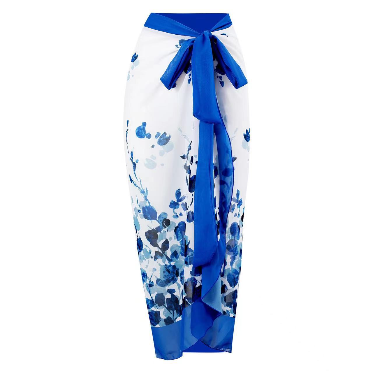 bikini Lace-Up Swimsuit Long Dress Chiffon bikini Southeast Asia Mesh Sexy One-Piece Swimsuit Women European and American