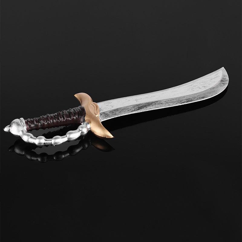 Zhushengda Halloween Mini Toy Sword Set Realistic Weapon Toy Knife Pu Soft Rubber Material Props