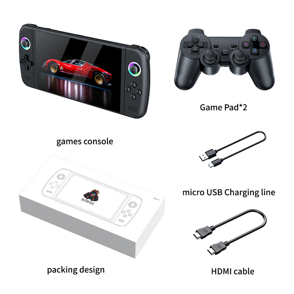 Cross-Border New M27 Large-Screen Handheld Game Console Portable Arcade High-Definition Nostalgic Retro Tv Home Handheld Console
