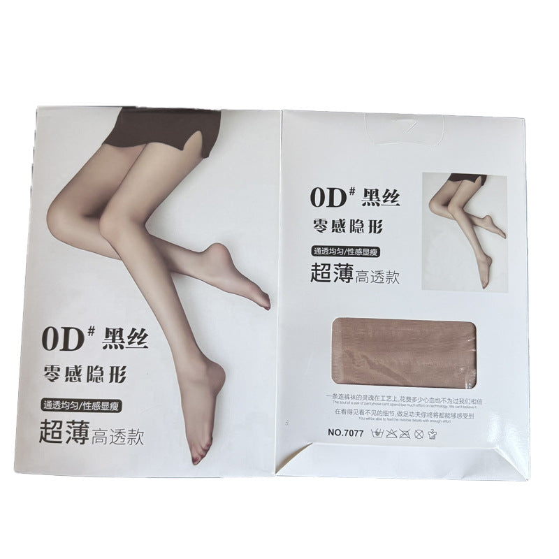 Black 0d Silk Stockings Women's Spring and Autumn Summer Ultra-thin Anti-hook Sericized Leg Artifact High Transparent Mint Mambo Pantyhose