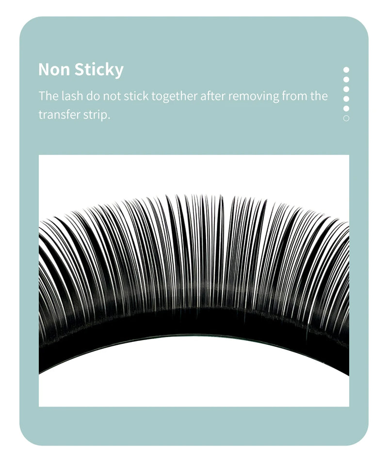 DIYDAY 16Rows Mink Lashes Individual Natural False Eyelashes B C CC D DD Curl Eyelash Extension Supplies for Makeup