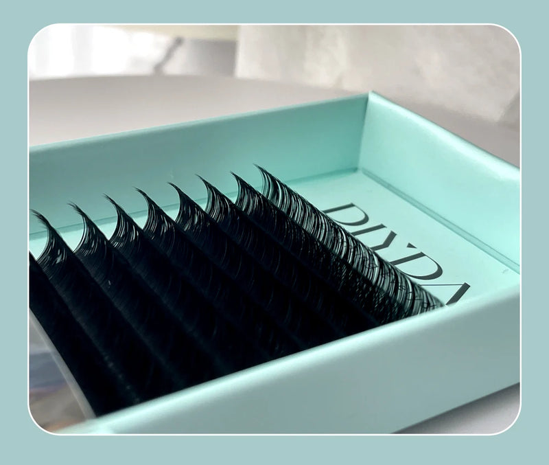 DIYDAY 16Rows Mink Lashes Individual Natural False Eyelashes B C CC D DD Curl Eyelash Extension Supplies for Makeup