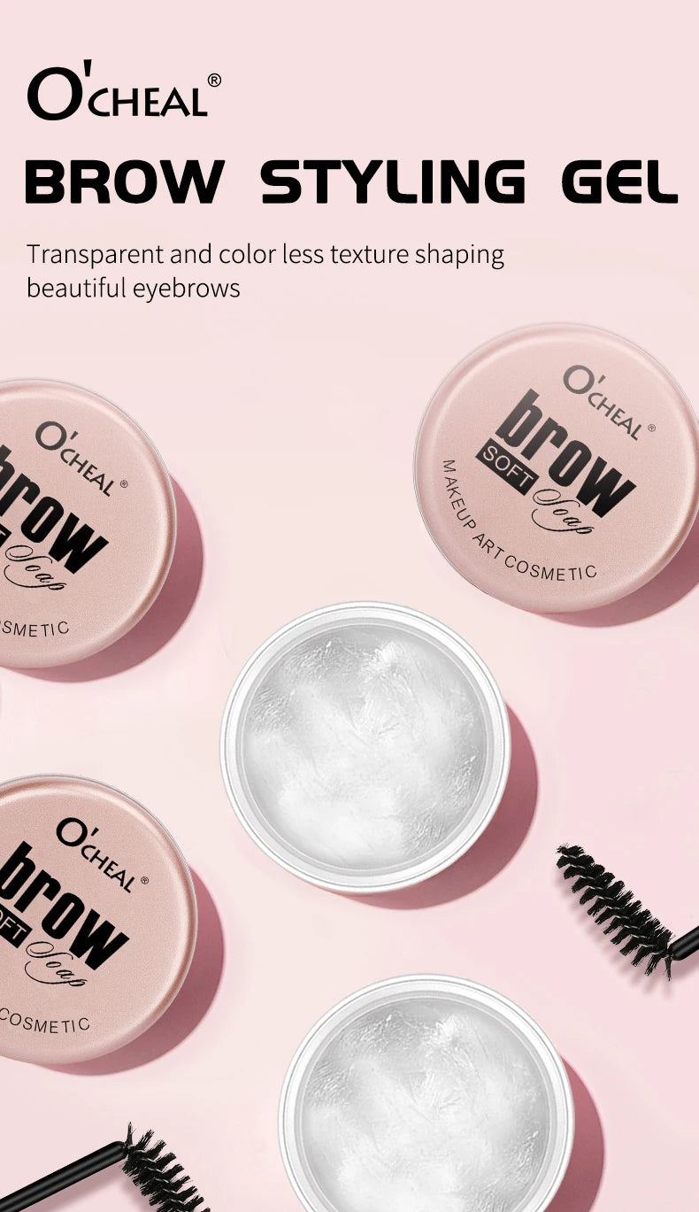 Eyebrow Styling Gel 3D Feathery Wild Brow Wax Waterproof Long Lasting Easy To Wear Shaping Eyebrows Makeup Sculpt Soap Cosmetics