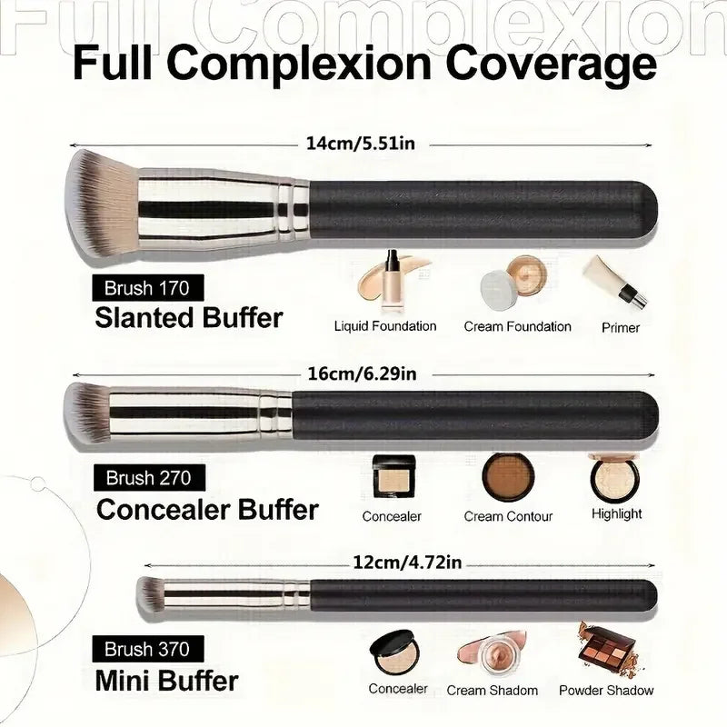 Foundation concealer brush, nose contour blush brush, perfect dense makeup brush for the eyes, ideal gifts & convenient travel