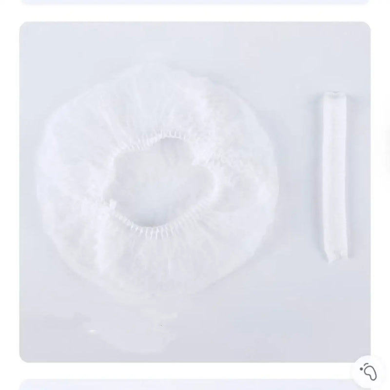 100 PCS Disposable Microblading Non Woven Fabric Makeup Hair Net Cap Sterile Hat Chef Catering Dust Strip Bathroom Supplies