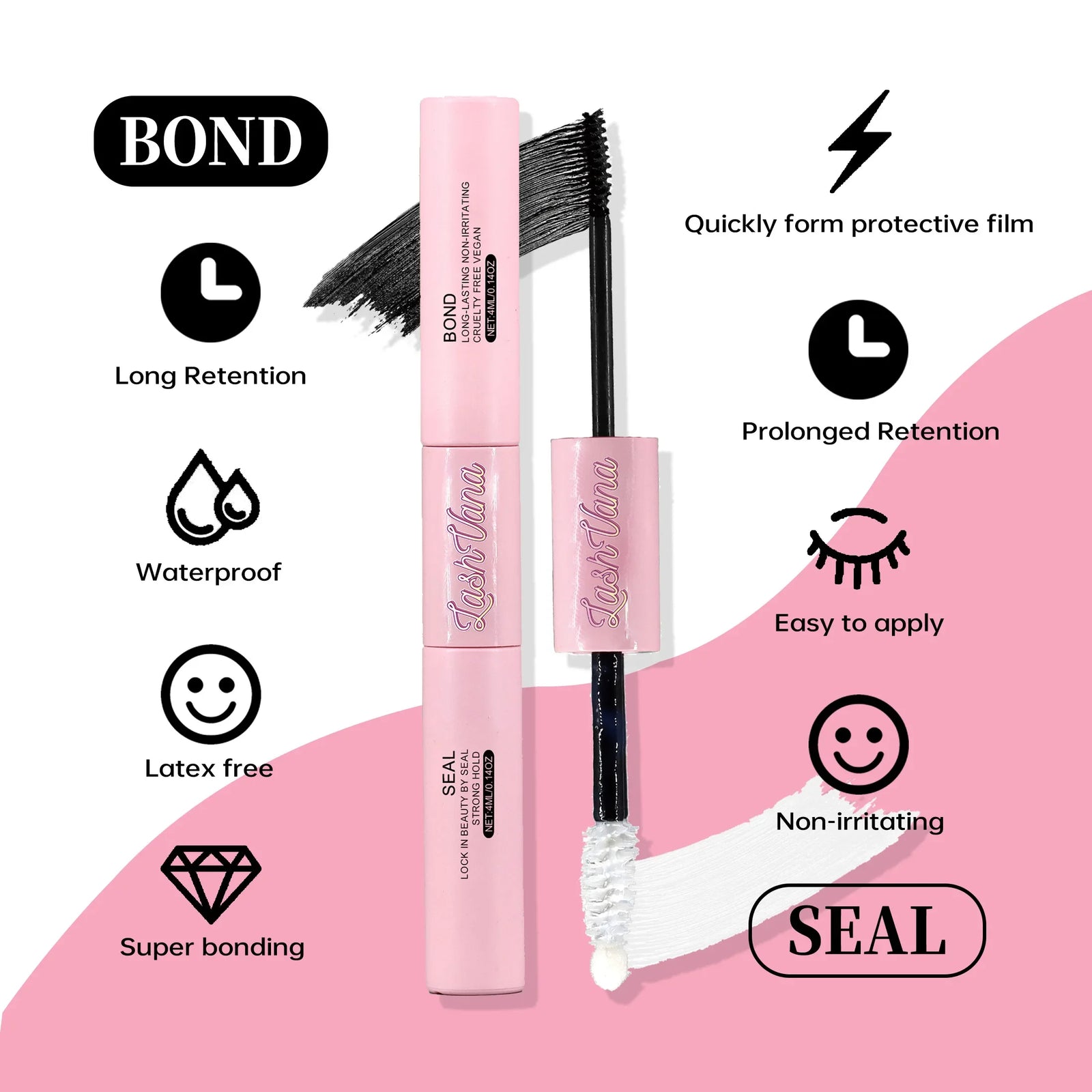 DIY Lashes Extension Kit Eyelashes 200 PCS Clusters Lash Bond and Seal Makeup Tools for Gluing  Lashes Gluing Glue  Accessories