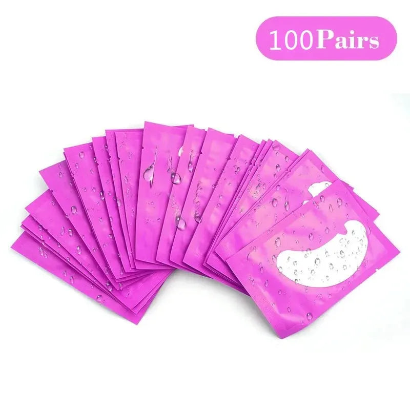 100pairs eye patches eyelash extension under eyelashes fake lashes stickers lash extension supplies patches for building eyelid