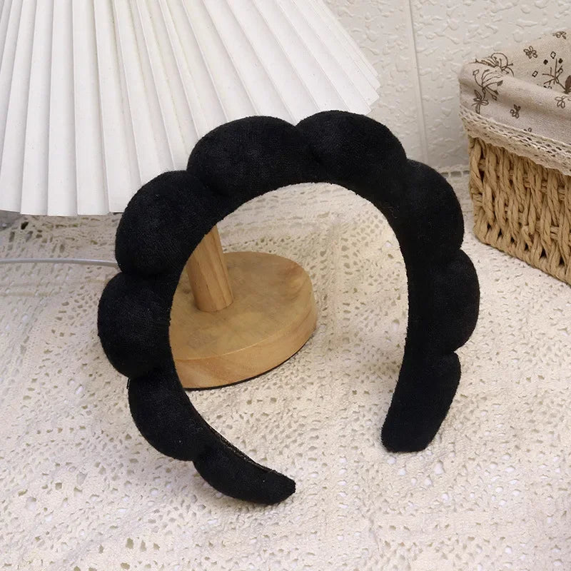 Fashion Sponge Headband For Women Hair Accessories Multifunction Head Band For Face Washing Makeup Removal Shower Hair Band