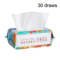 Flower face towel, pure cotton disposable face towel, thickened makeup remover pad, soft cleansing pad, face towel Facial makeup