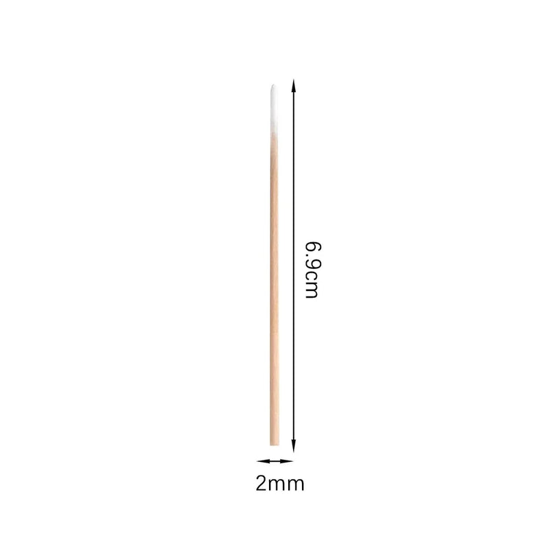 500/100/300pcs Disposable Wooden Micro Bud Swabs Lint Free Eyelash Extension Glue Removing Tools Makeup Mini Brush