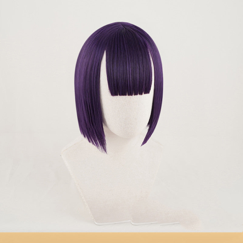 Short Purple Cosplay Wigs-0