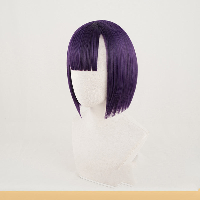 Short Purple Cosplay Wigs-2
