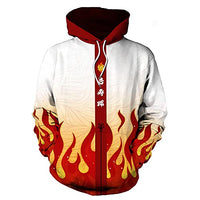 Demon Slayer Rengoku Kyoujurou Cosplay Hoodie