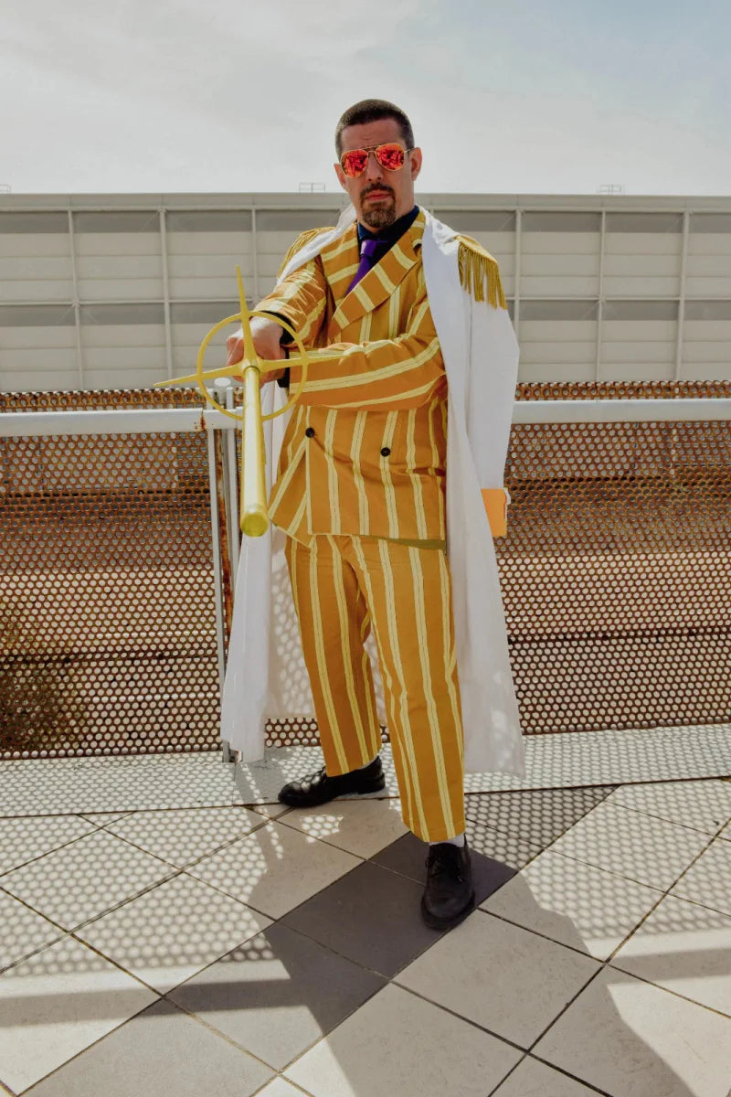 One Piece Admiral Kizaru Cosplay Cloak-3